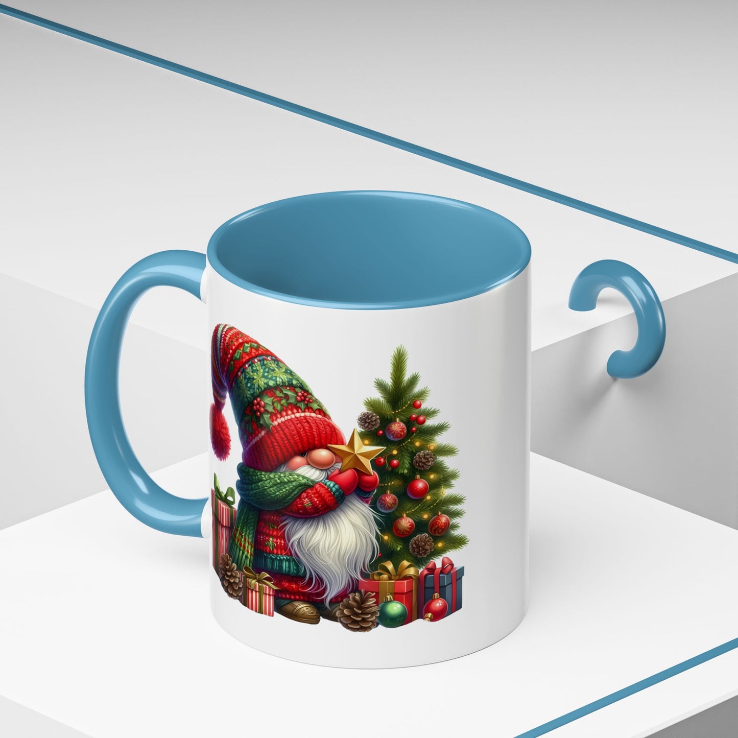 Christmas Mug - Gnome with Christmas Tree Star