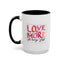 Wellness Mug - Love More Worry Less Frame
