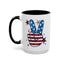 4th of July Mug - America Peace Sign