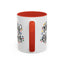 Christmas Mug - Merry Christmas Black Text Colored Lights