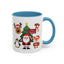 Christmas - Merry Christmas White Text Santa Reindeer Penguin Fox