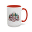 Christmas Mug - Merry Christmas Tartan Text Trees Presents