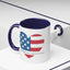 4th of July Mug - God Bless America Flag Heart