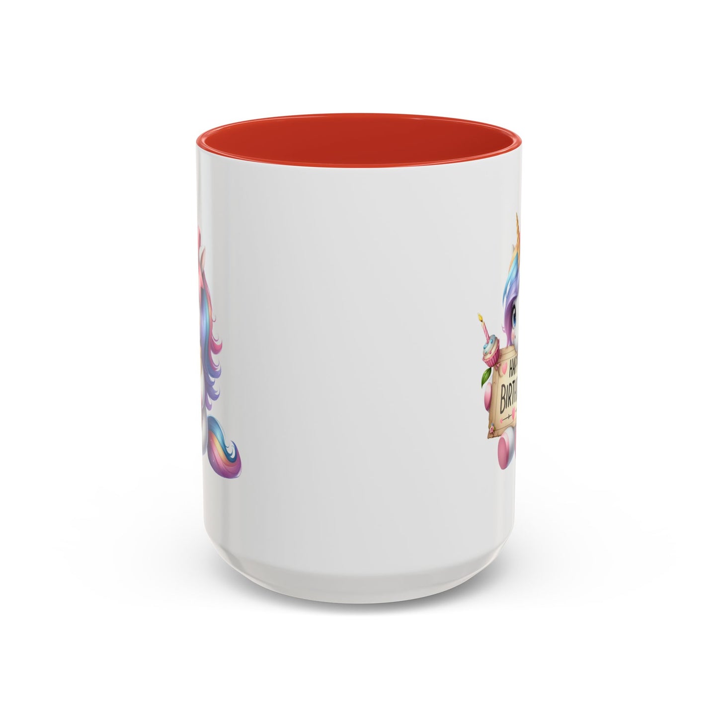 Birthday Mug - Girl Unicorn Happy Birthday Sign
