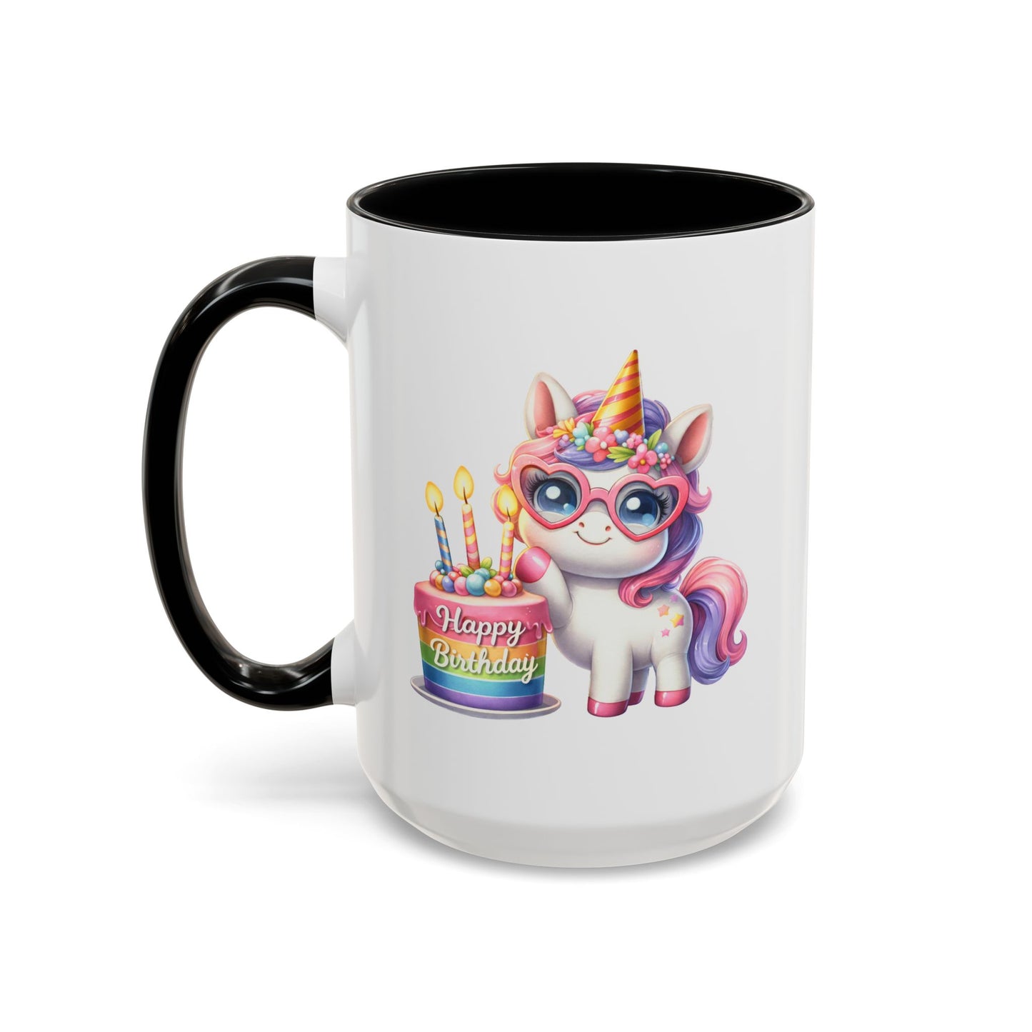 Birthday Mug - Unicorn Candles