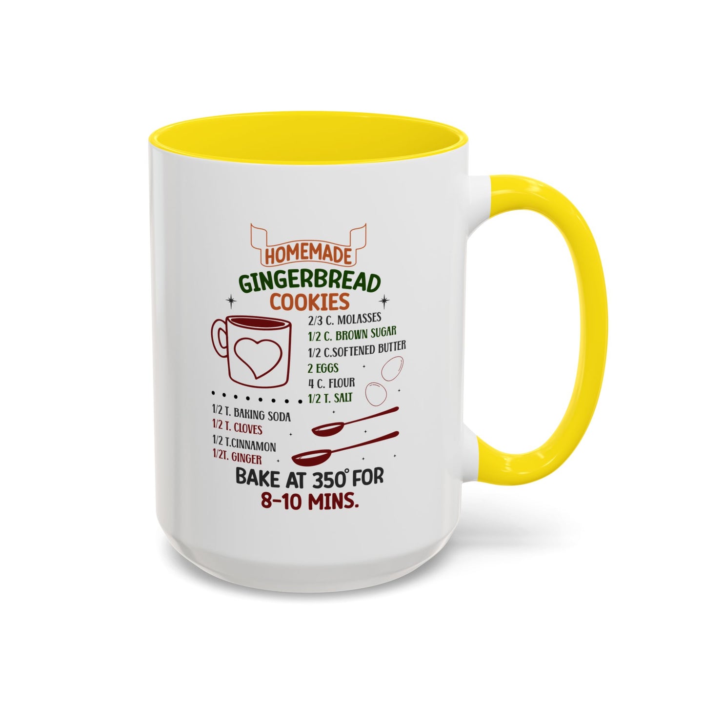 Christmas Mug - Homemade Gingerbread Cookies Recipe