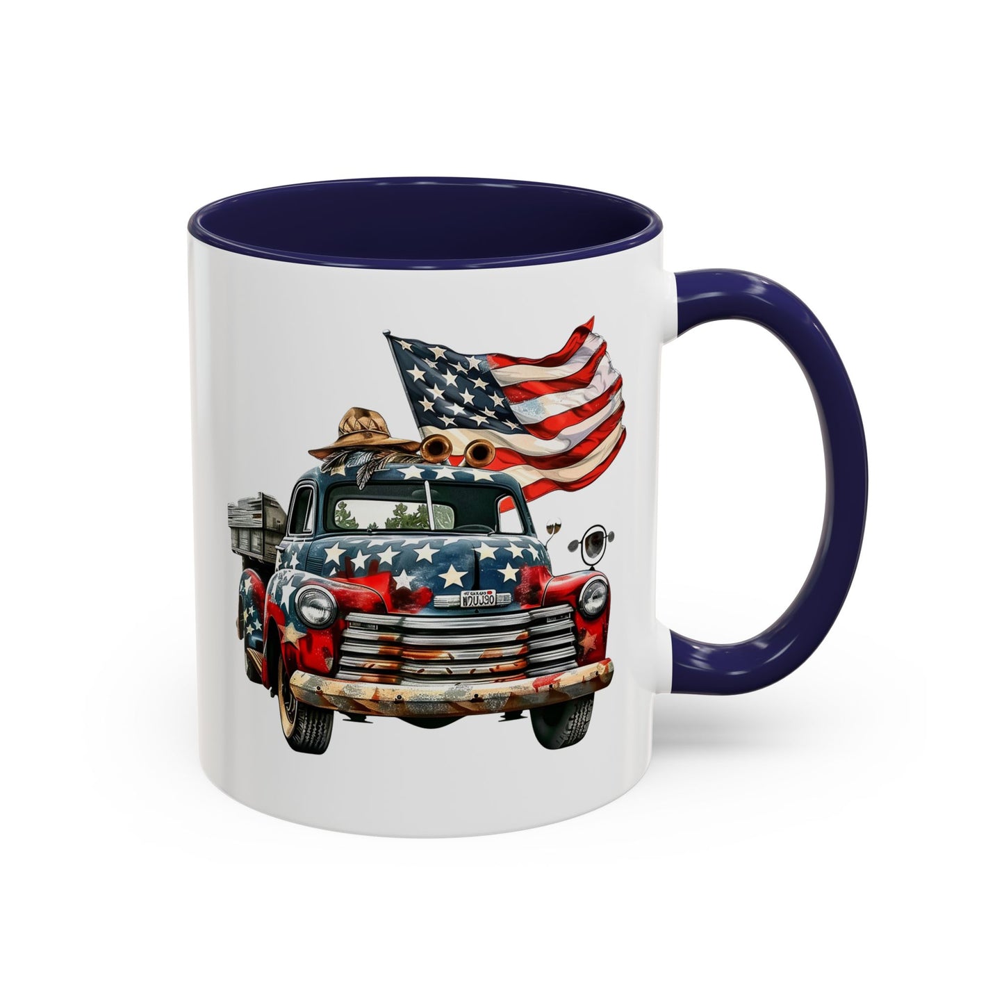 4th of July - Old Truck & Flag