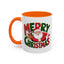 Christmas Mug - Green & Red Text Santa Presents