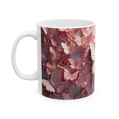 Artistic Mug - Pastel Pink Butterfly