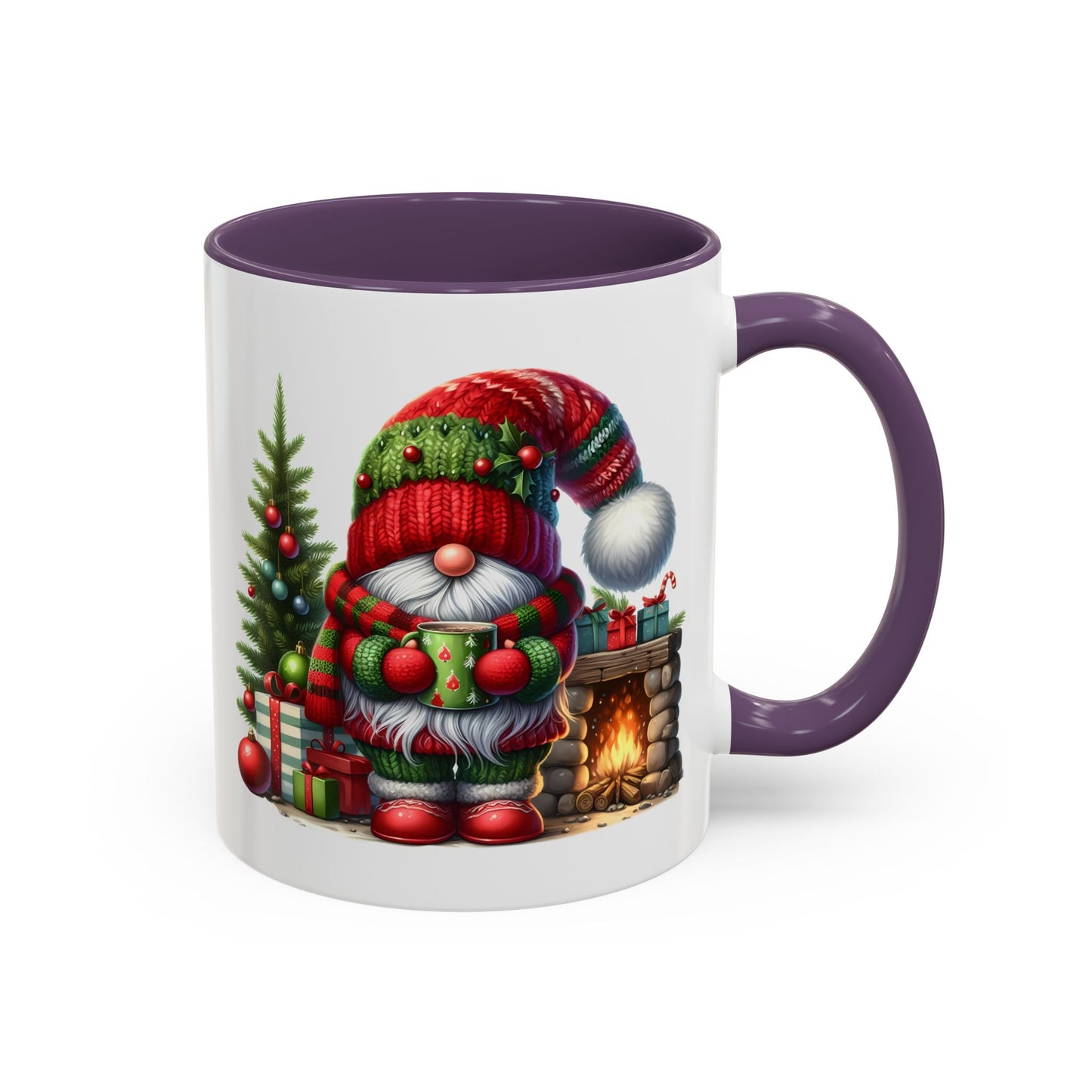 Christmas Mug - Gnome Fireplace