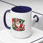 Christmas Mug - Green & Red Text Santa Presents