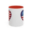 4th of July Mug - Heart American Flag