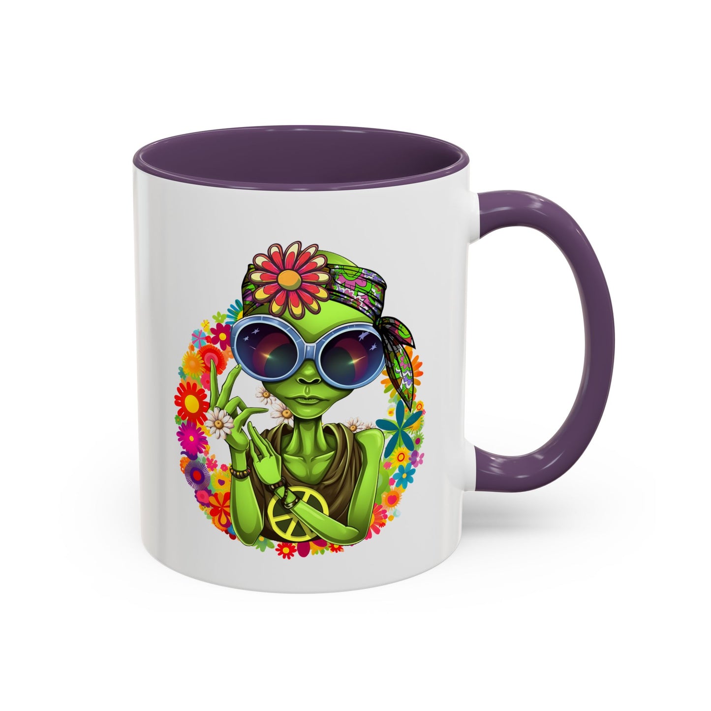 Alien Mug - Peace Hippy Alien
