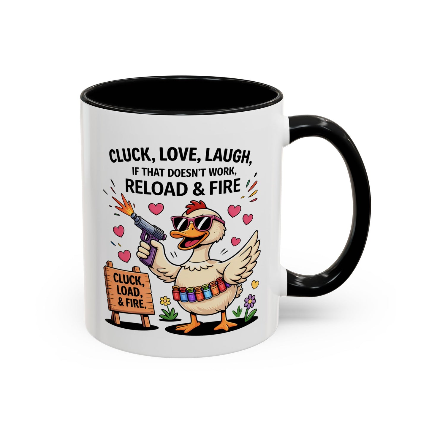 Adult Mug - Cluck Love Laugh