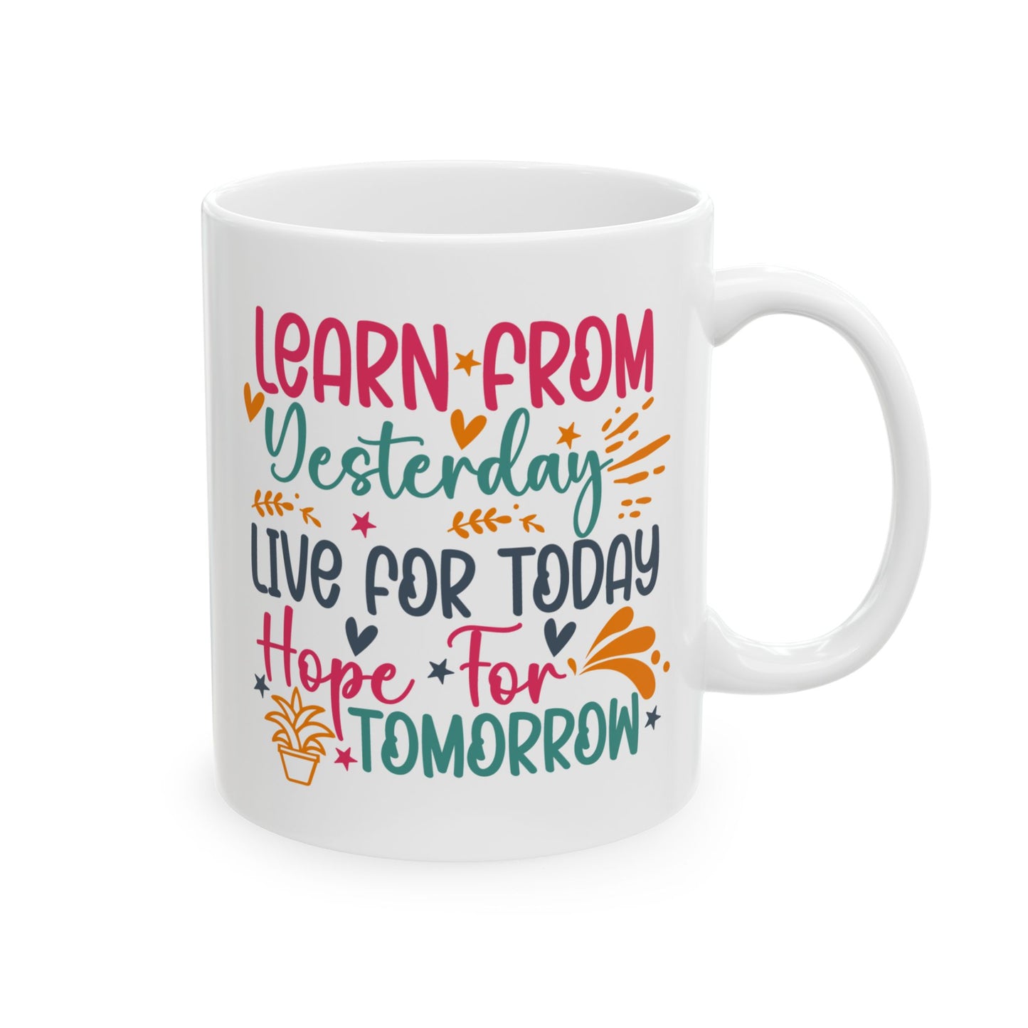 Motivation Mug - Learn From Yesterday
