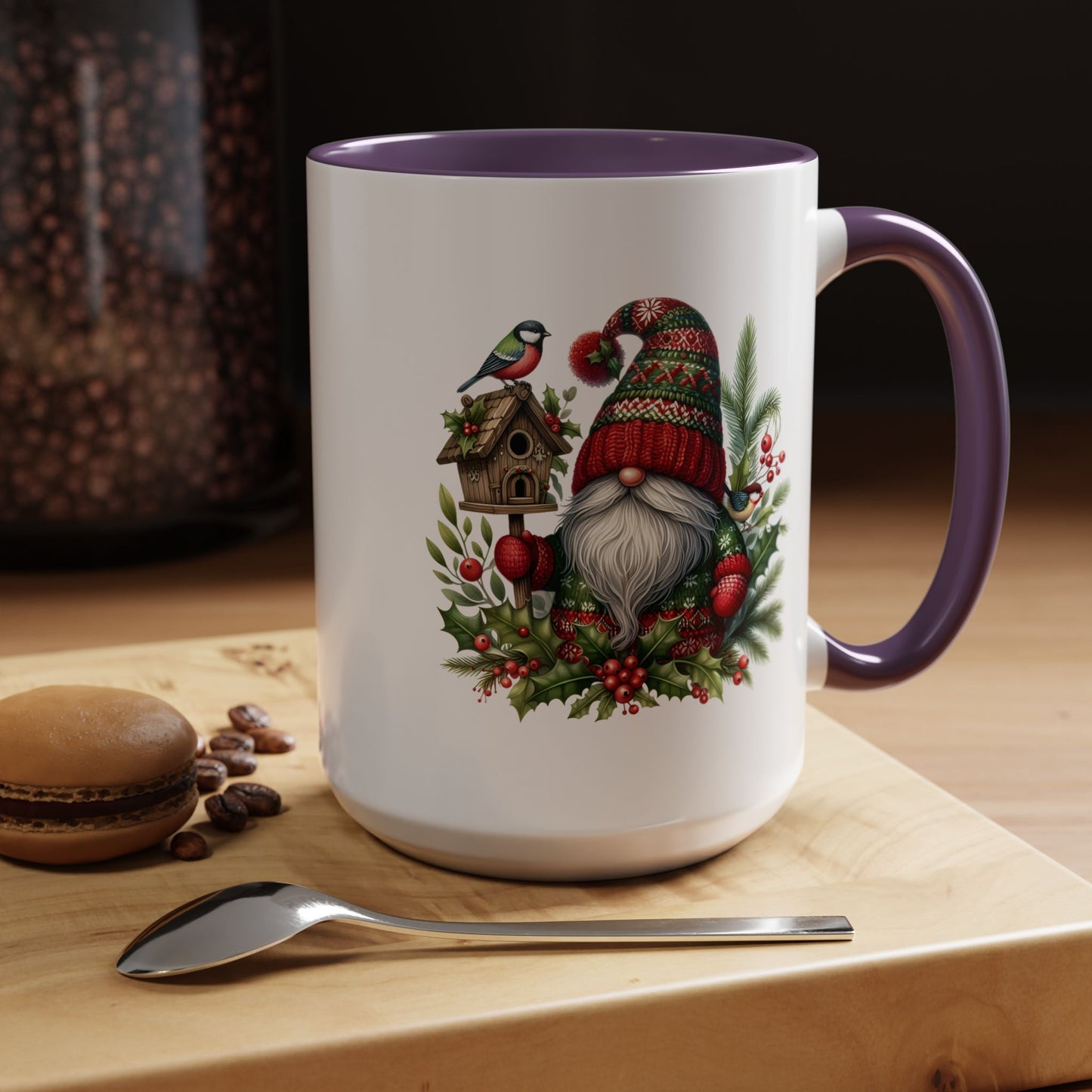 Christmas Mug - Red and Green Gnome