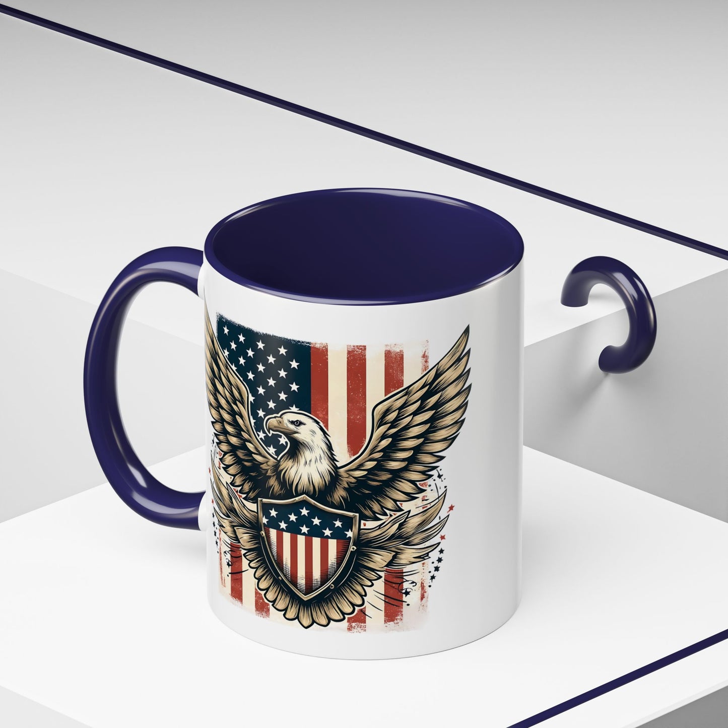 4th of July Mug - American Bald Eagle Flag 9