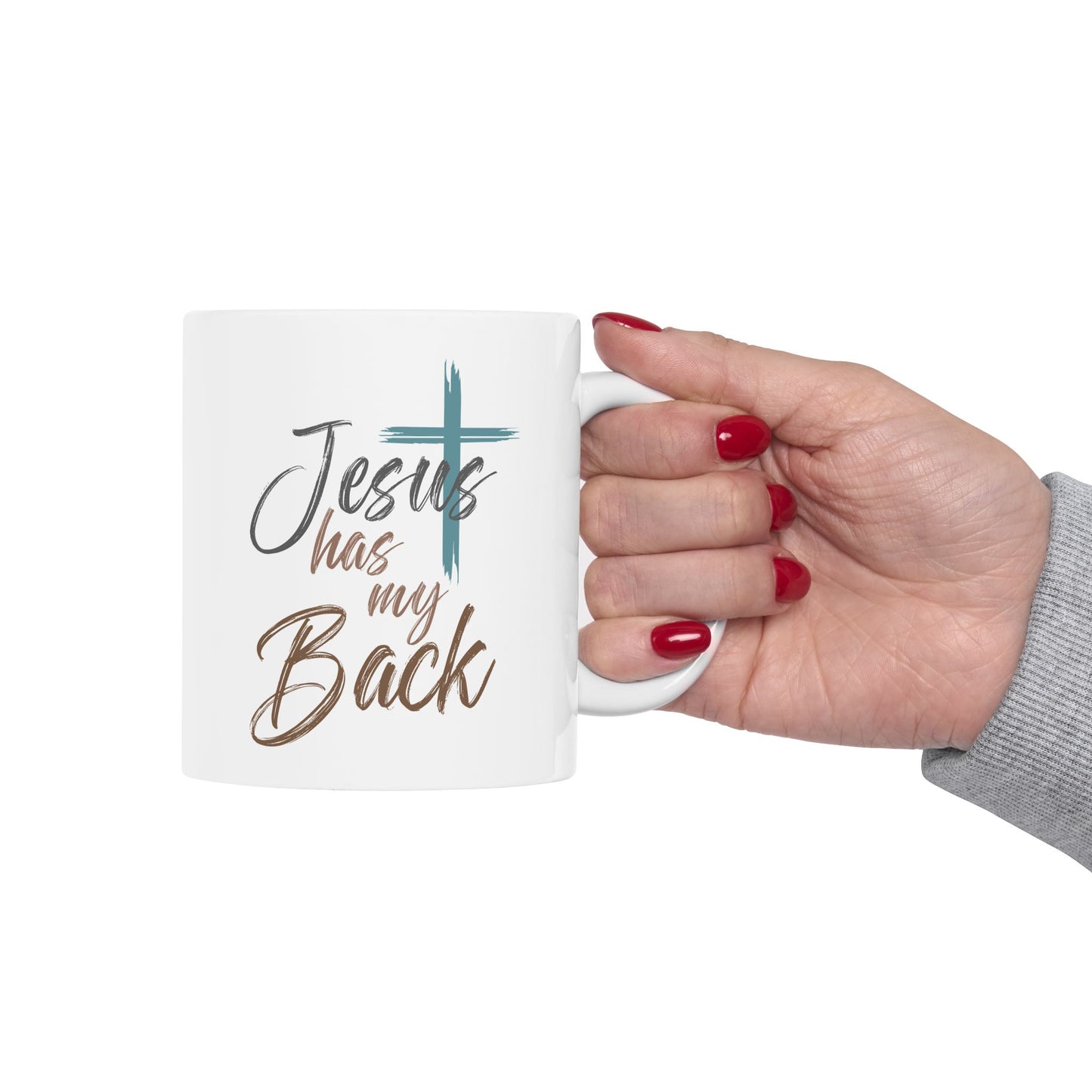 Religious Mug - Jesus Has My Back