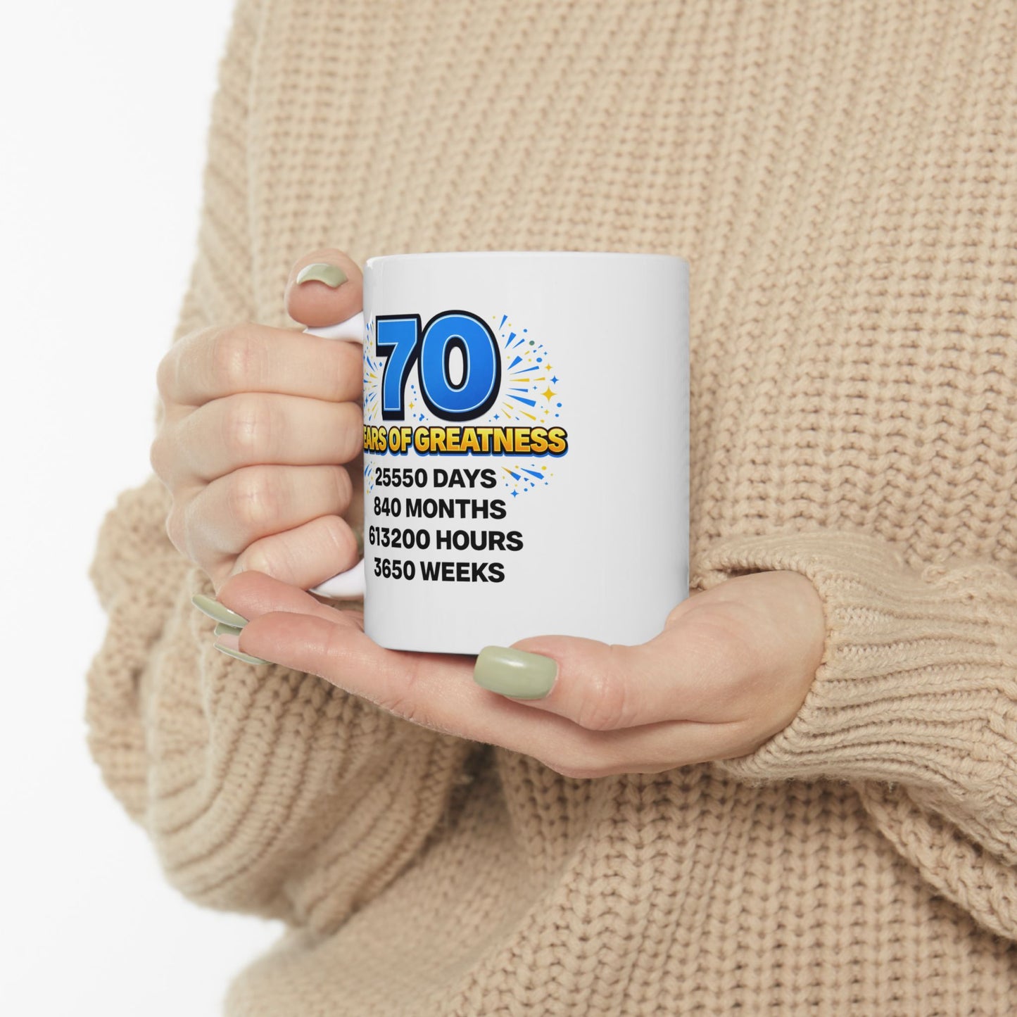 Birthday Mug - 70 Years of Greatness