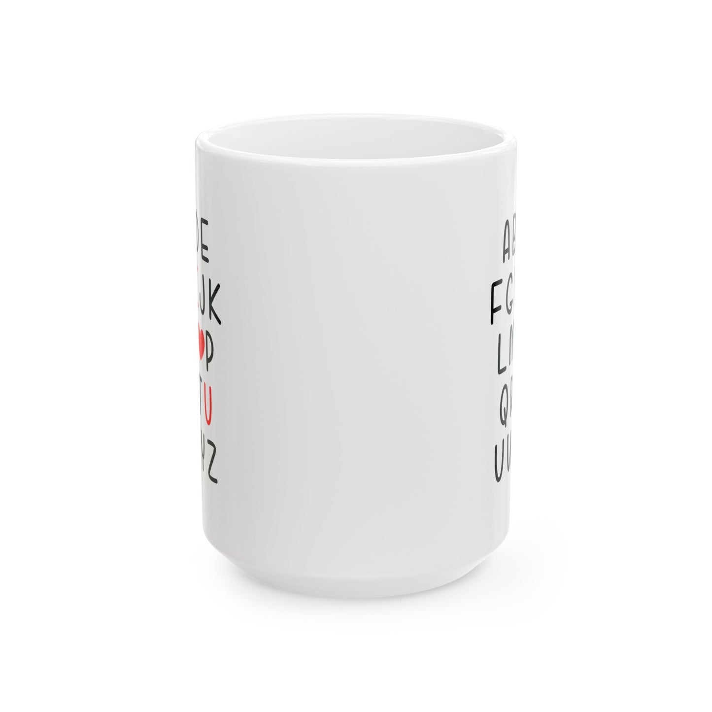 Valentine's Day Mug - I Love You Alphabet
