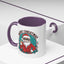 Christmas Mug - Merry Christmas Black & Red Text Cool Santa