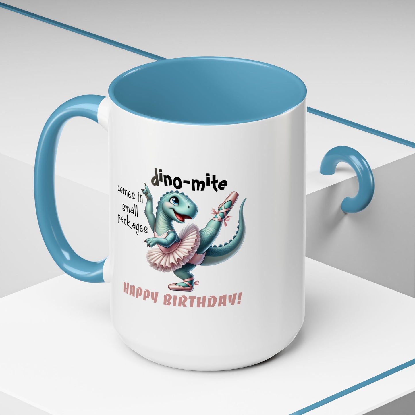 Birthday Mug - Dino-mite (Girl)