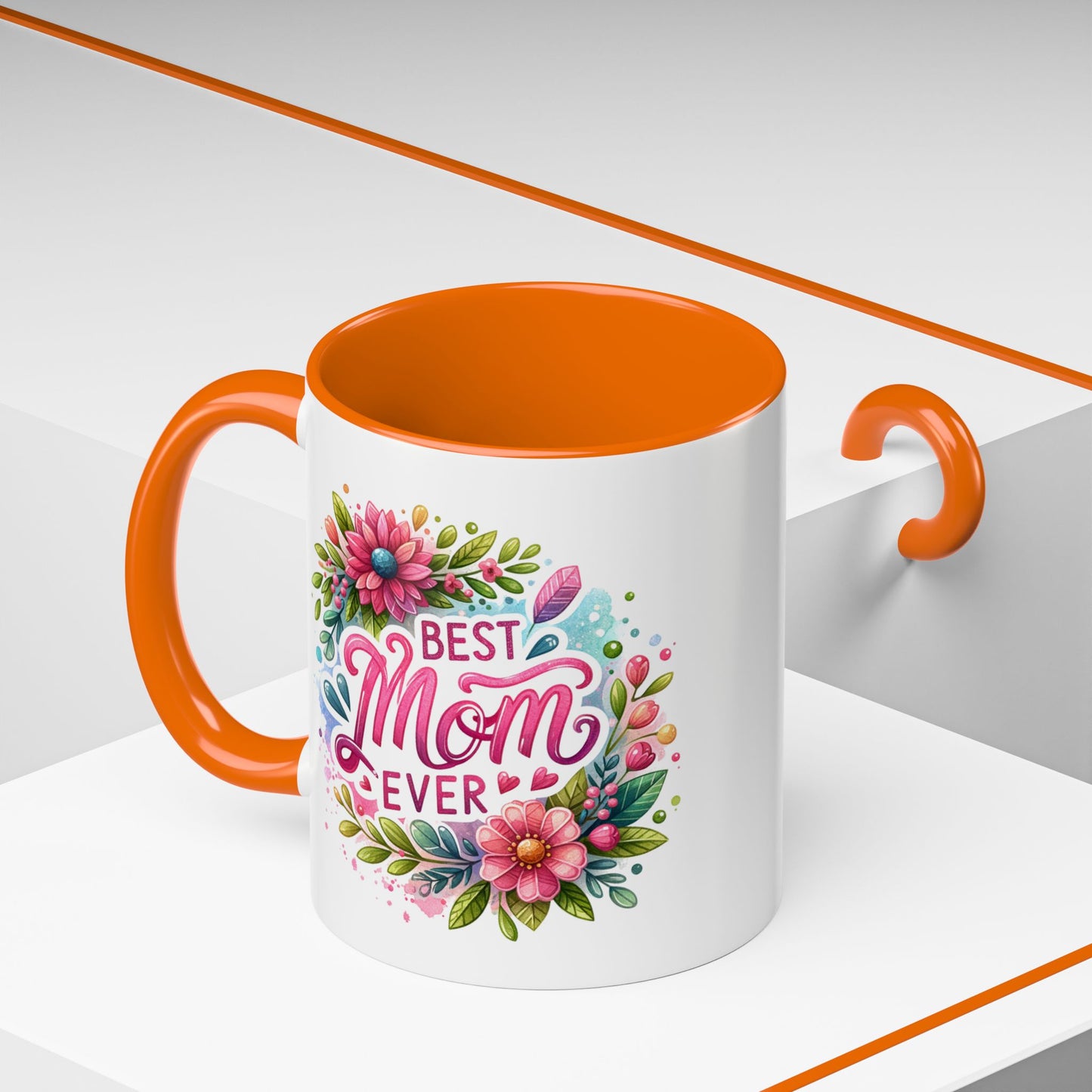 Mother's Day Mug - Best Mom Ever Floral