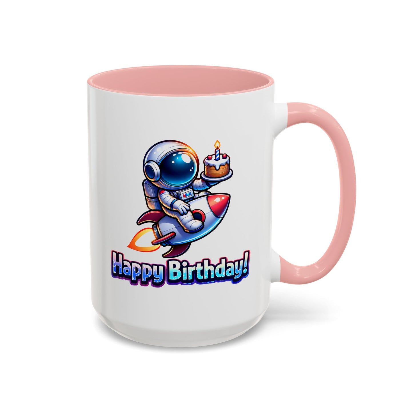 Birthday Mug - Astronaut Rocket
