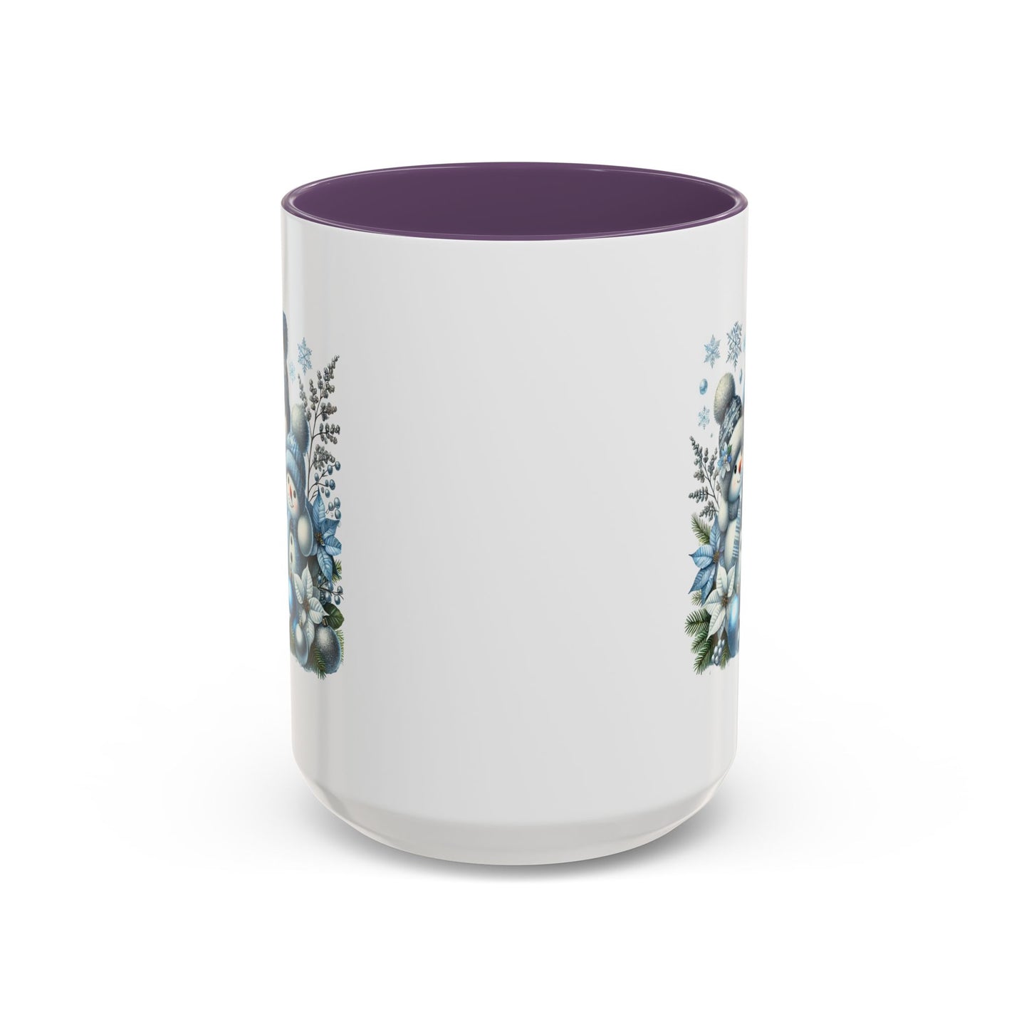 Christmas Mug - Blue Snowman Family