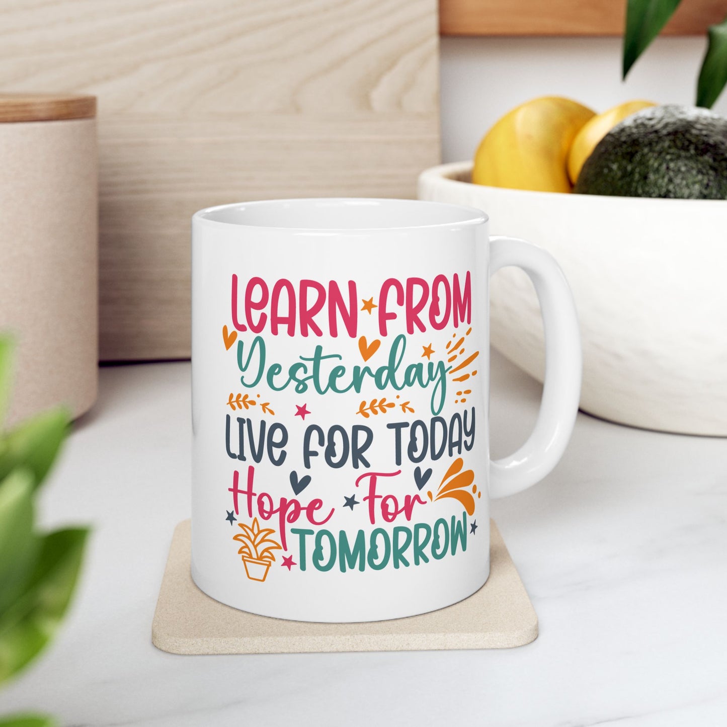 Motivation Mug - Learn From Yesterday