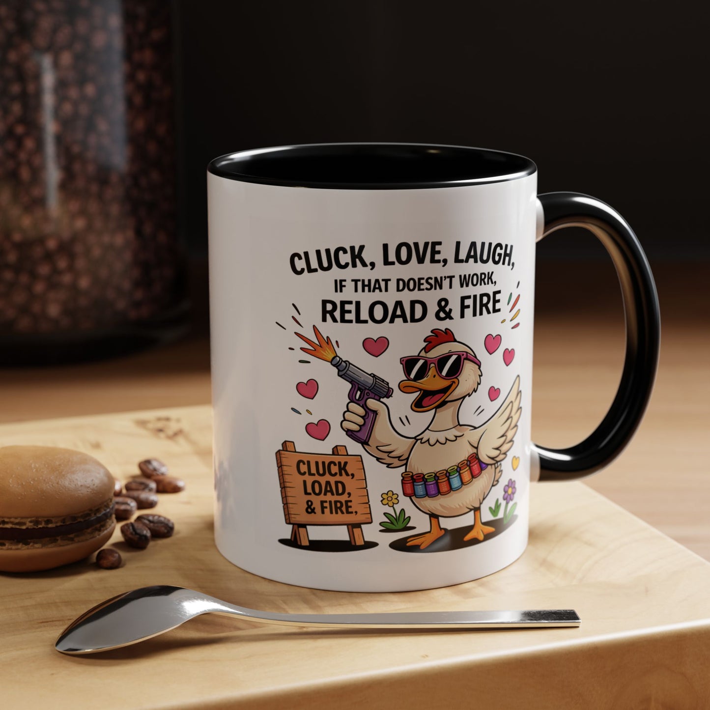 Adult Mug - Cluck Love Laugh