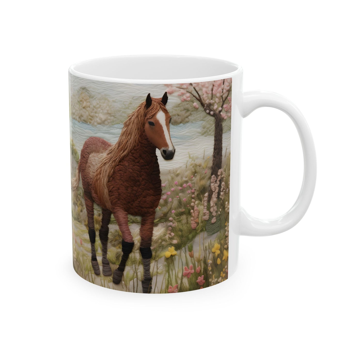 Artistic Mug - Felted Horse