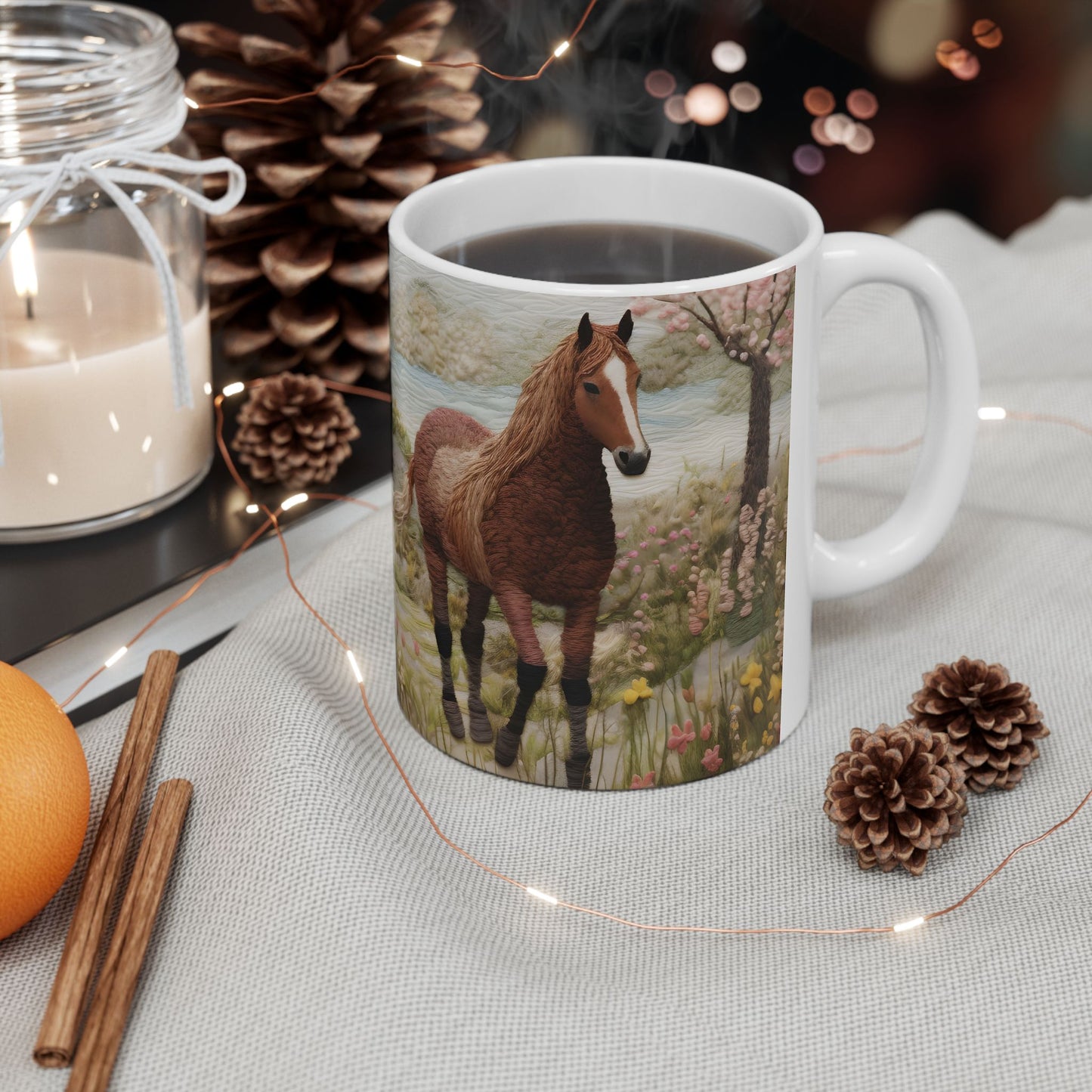 Artistic Mug - Felted Horse