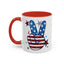 4th of July Mug - America Peace Sign