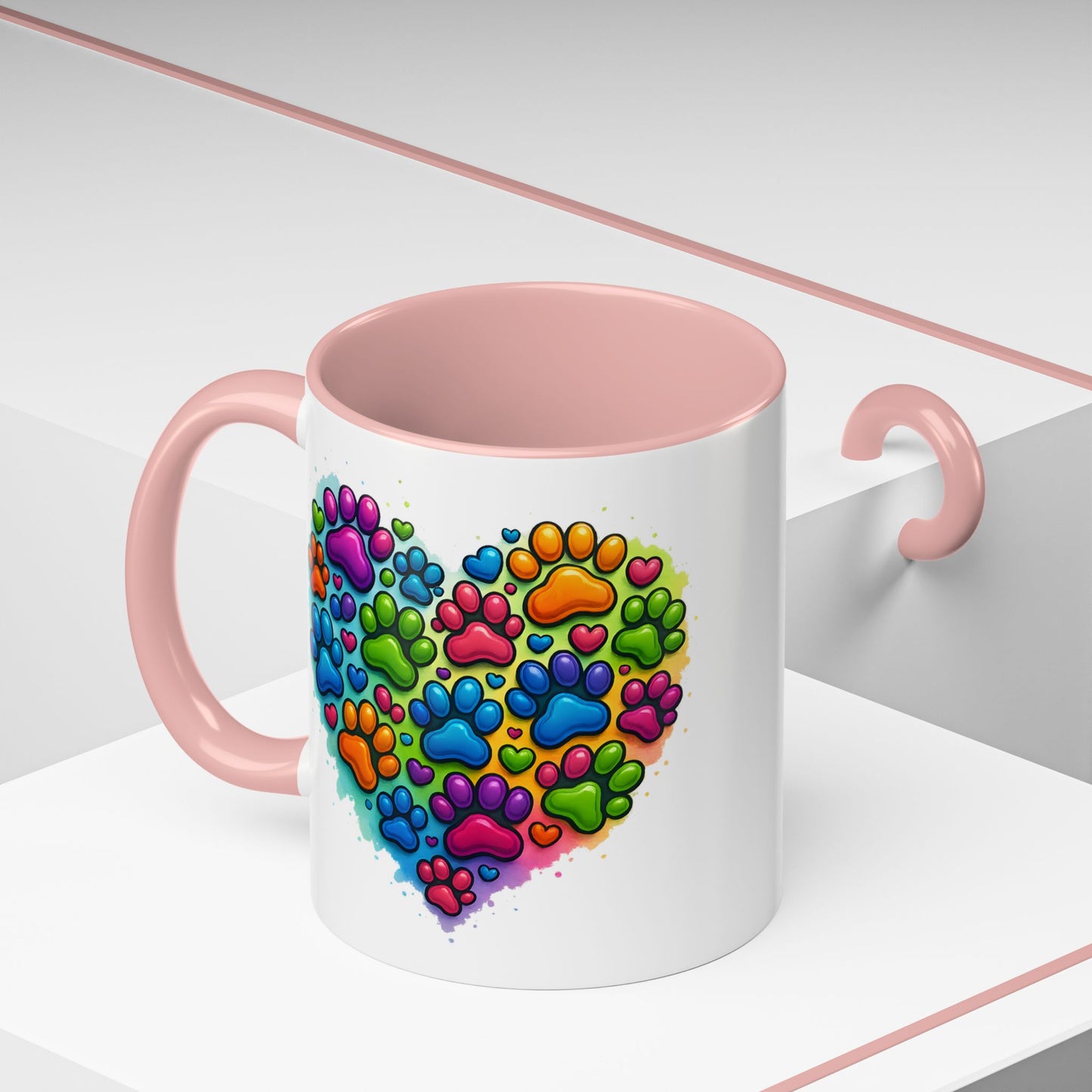 Animal Mug - Dog Paws Heart