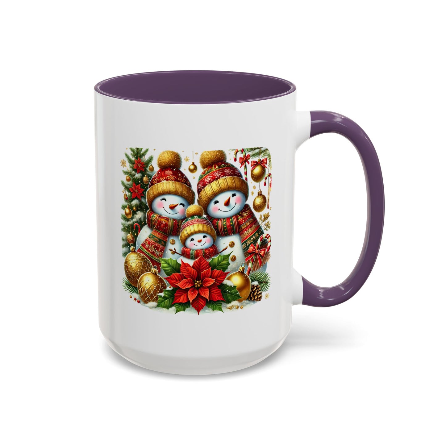 Christmas Mug - Gold Snowman Family 2