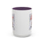 Christmas Mug - Merry Christmas Red Text Puppy Green Top