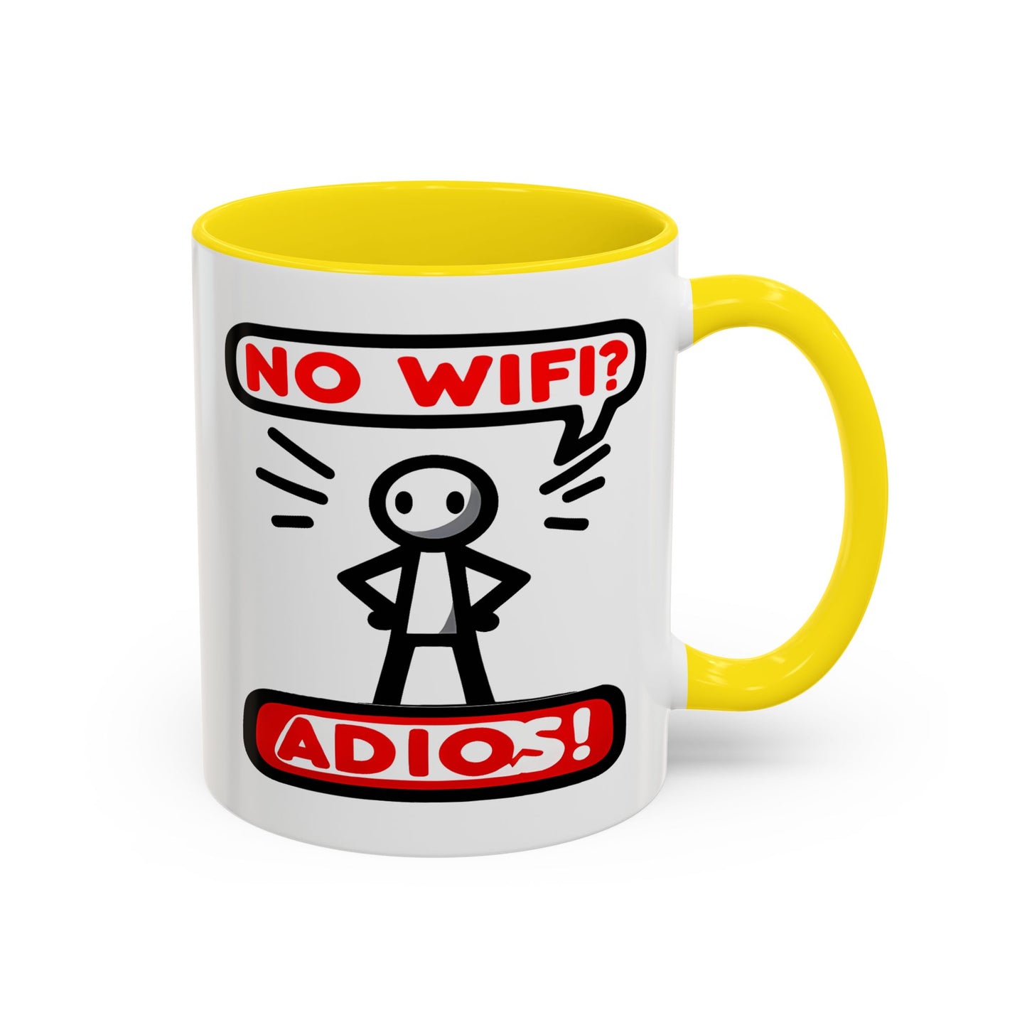 Humor Mug - No Wifi? Adios!
