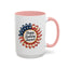 4th of July Mug - Happy Birthday America Sunflower
