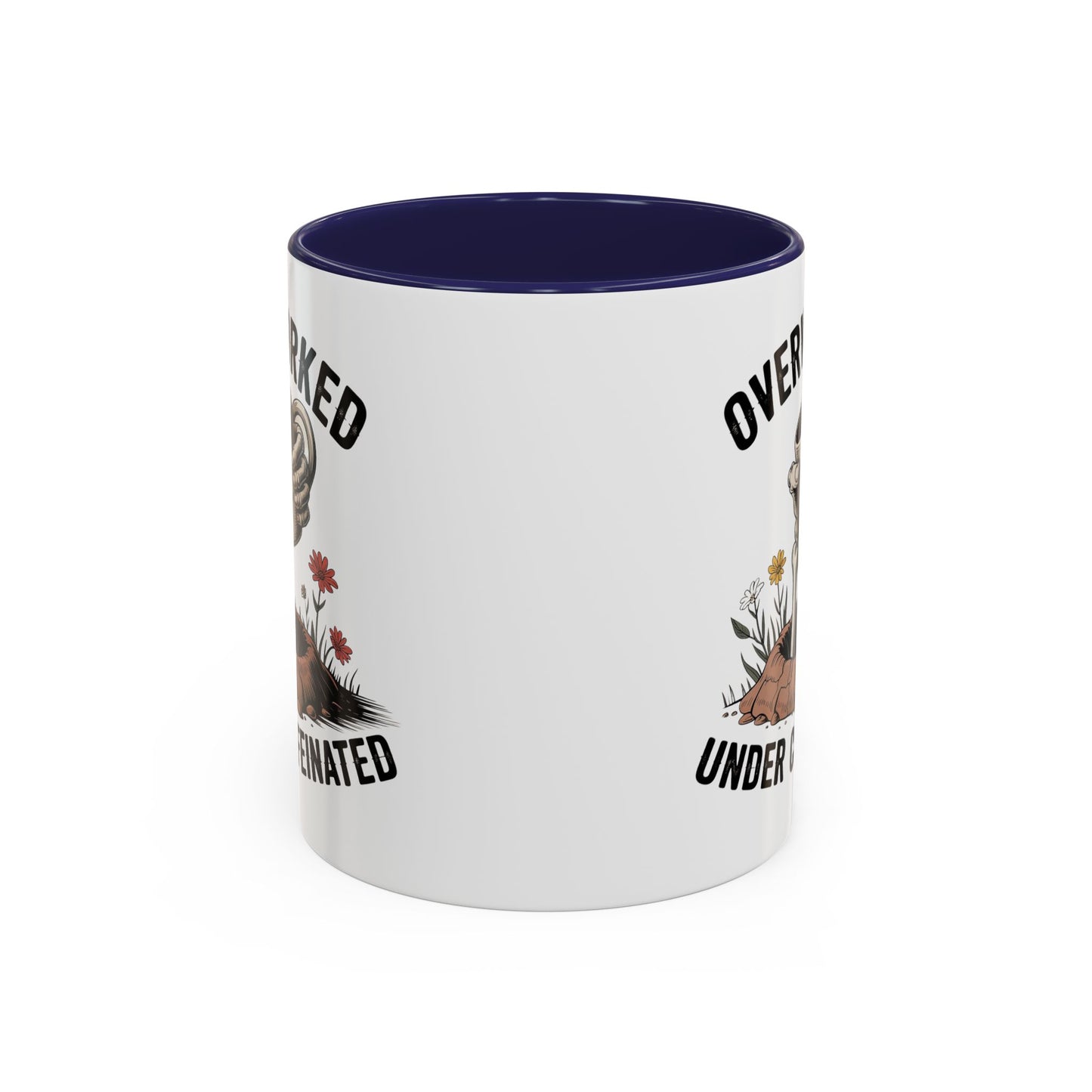 Humor Mug - Overworked and Under Caffeinated