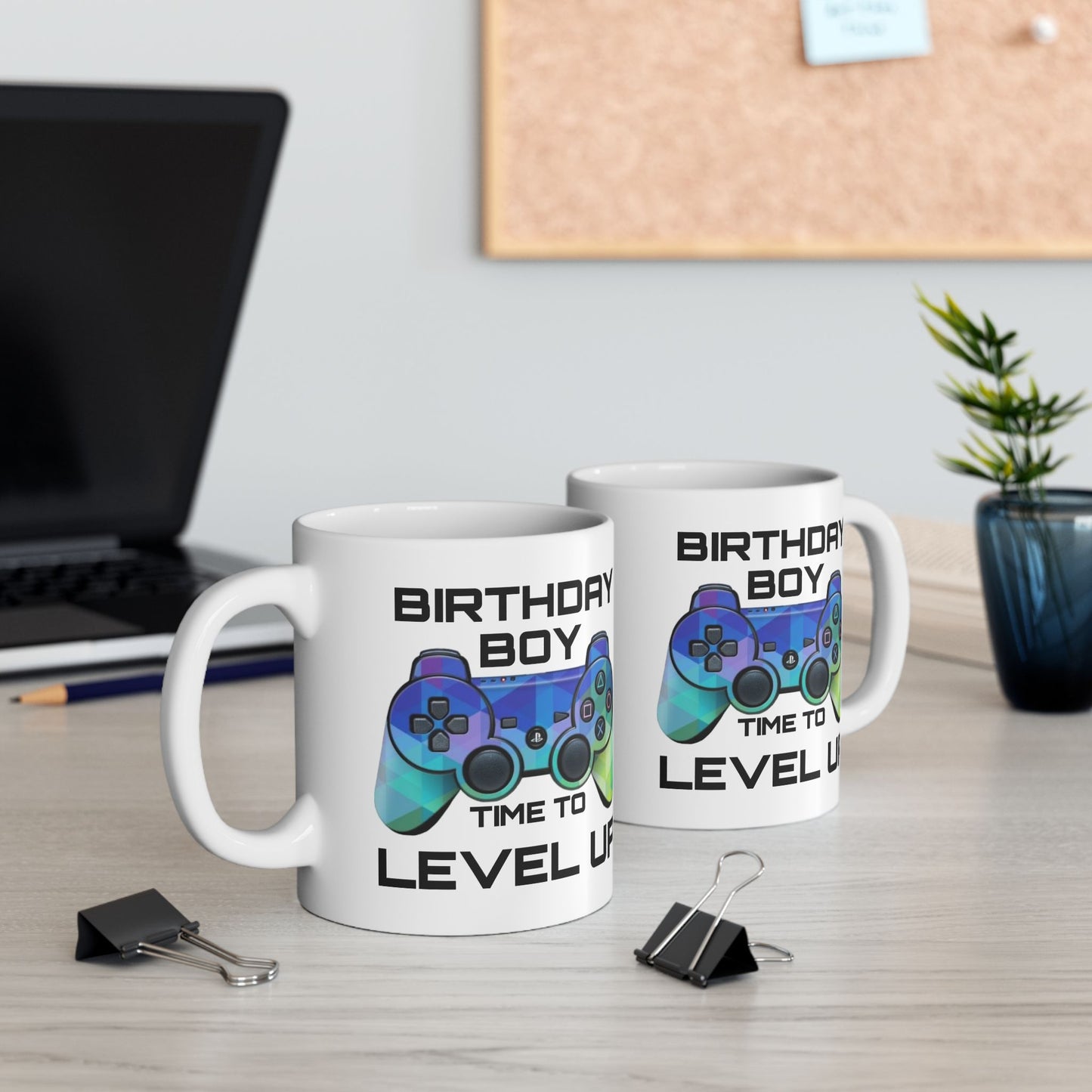 Birthday Mug - Birthday Boy Time to Level Up