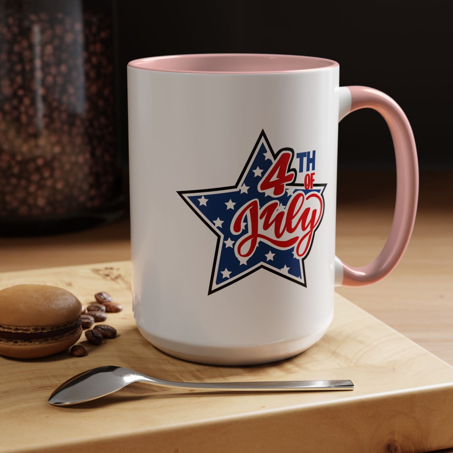 4th of July Mug - 4th of July Star Flag