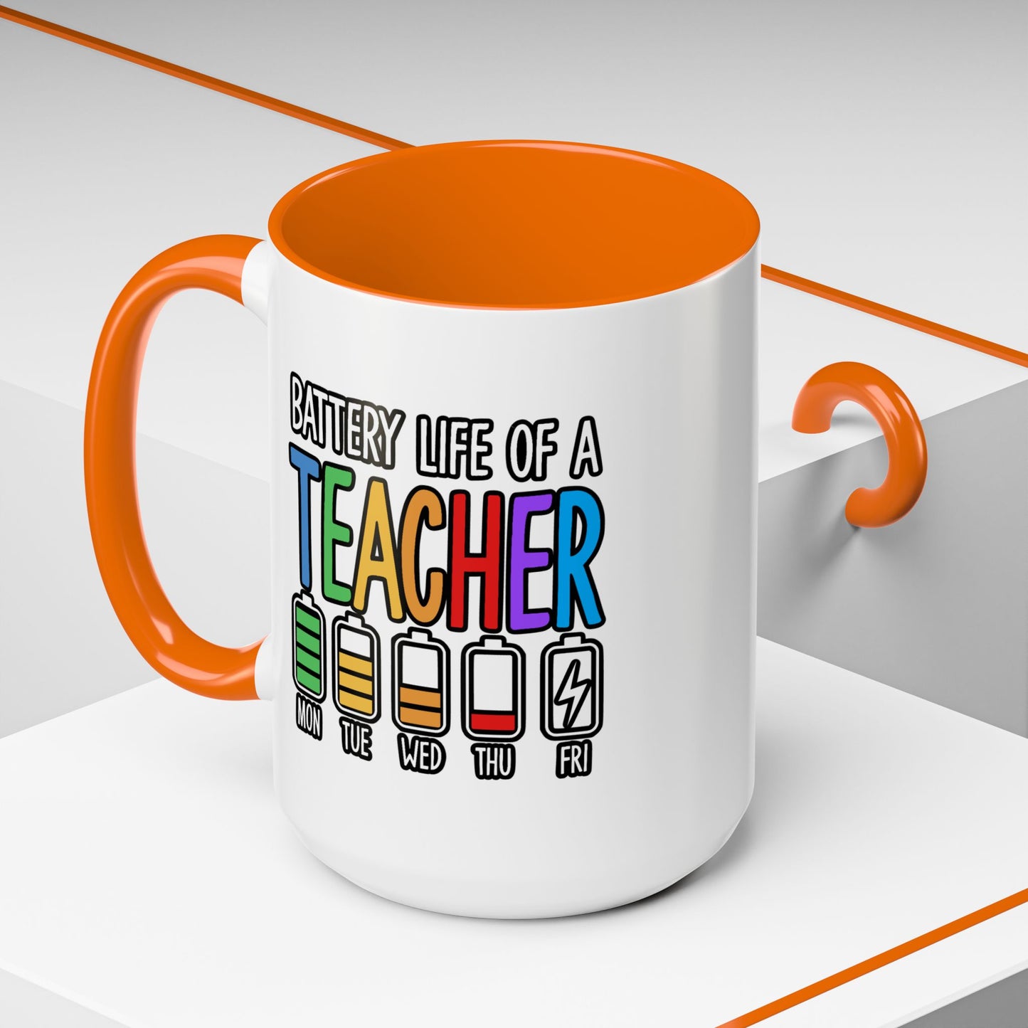 Office Mug - Battery Life of a Teacher