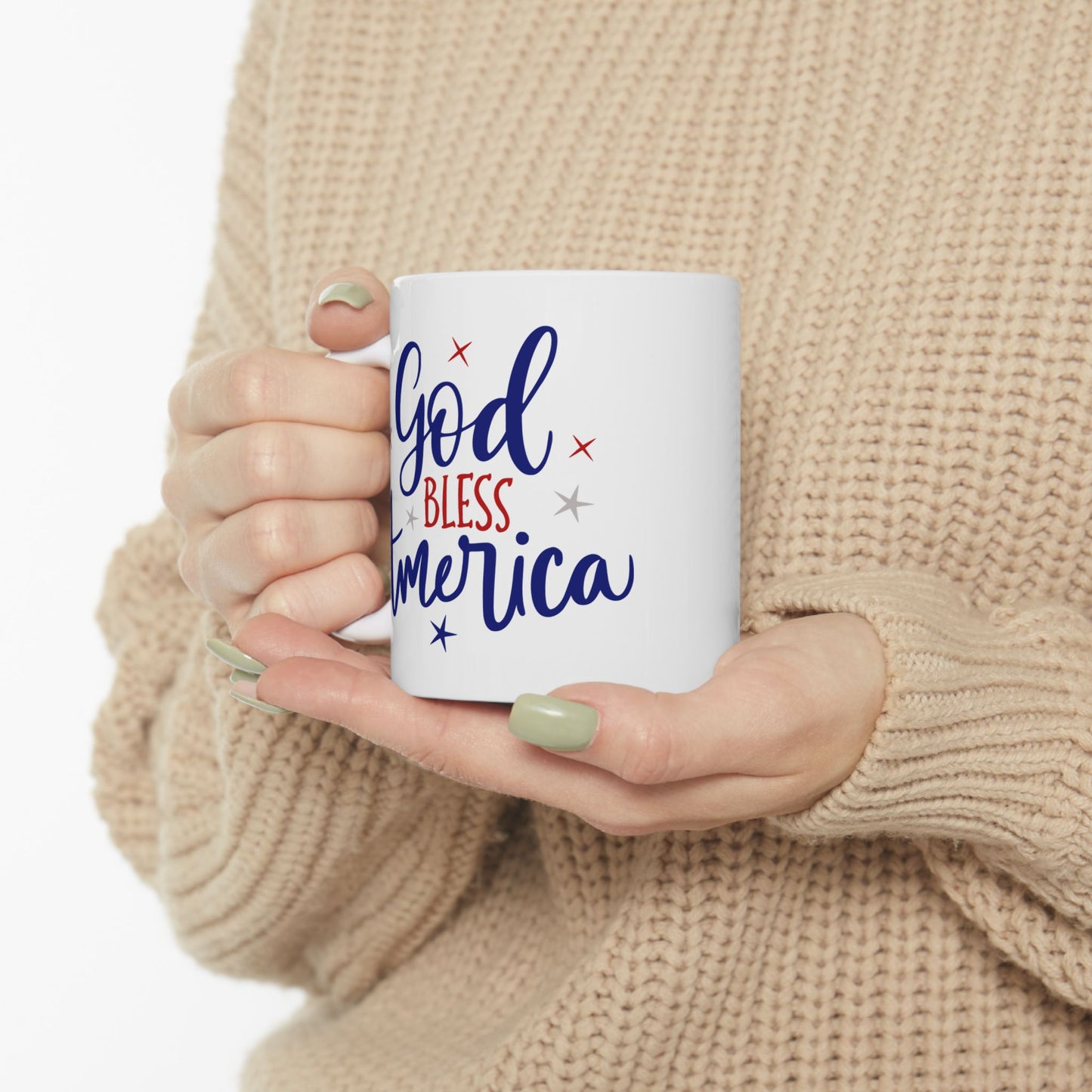 4th of July Mug - God Bless America Patriotic