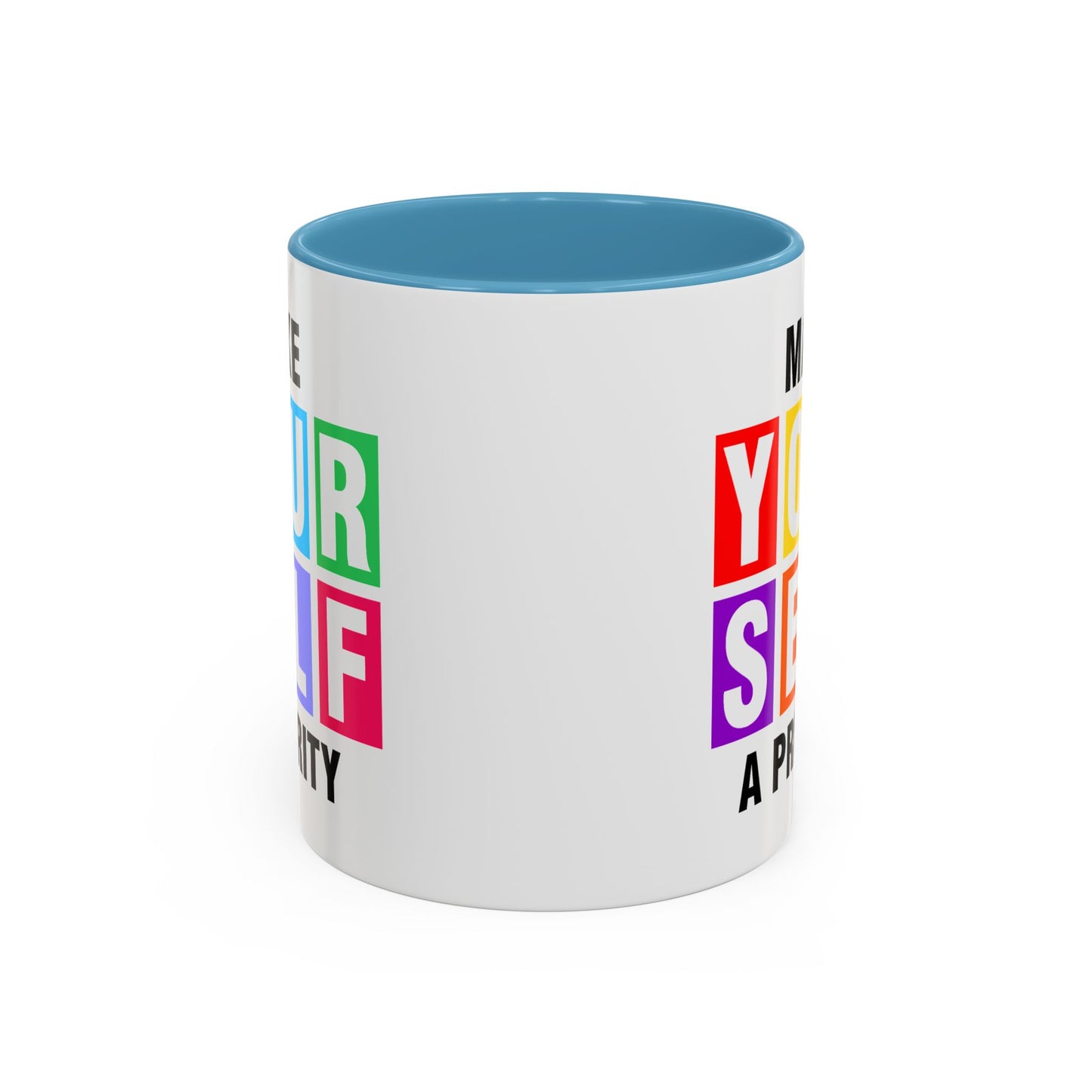 Wellness Mug - Make Yourself a Priority Colored Blocks
