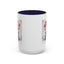 Christmas Mug - Merry Christmas Red Text Puppy Green & Red Top