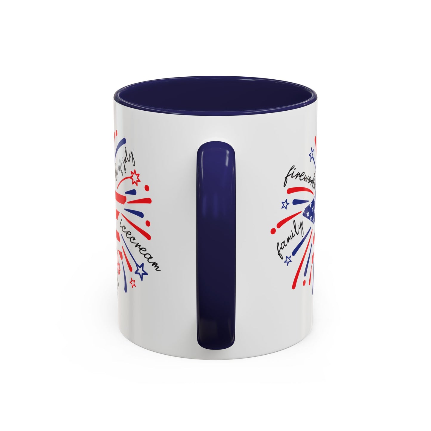 4th of July Mug - Star Flag Fireworks