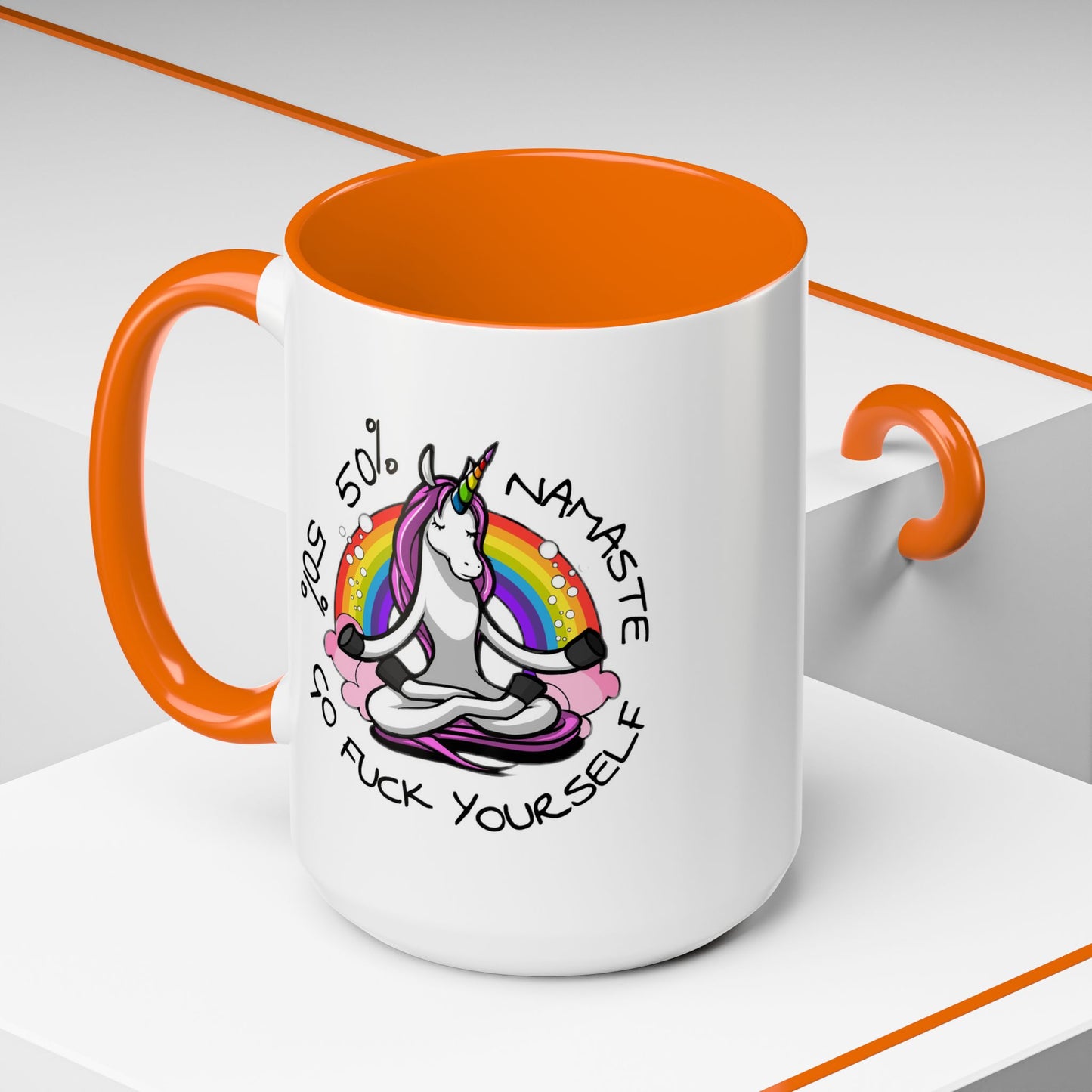 Adult Mug - 50% Namaste 50% Go Fuck Yourself