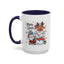 Christmas Mug - Merry Xmas Santa Snowman Reindeer