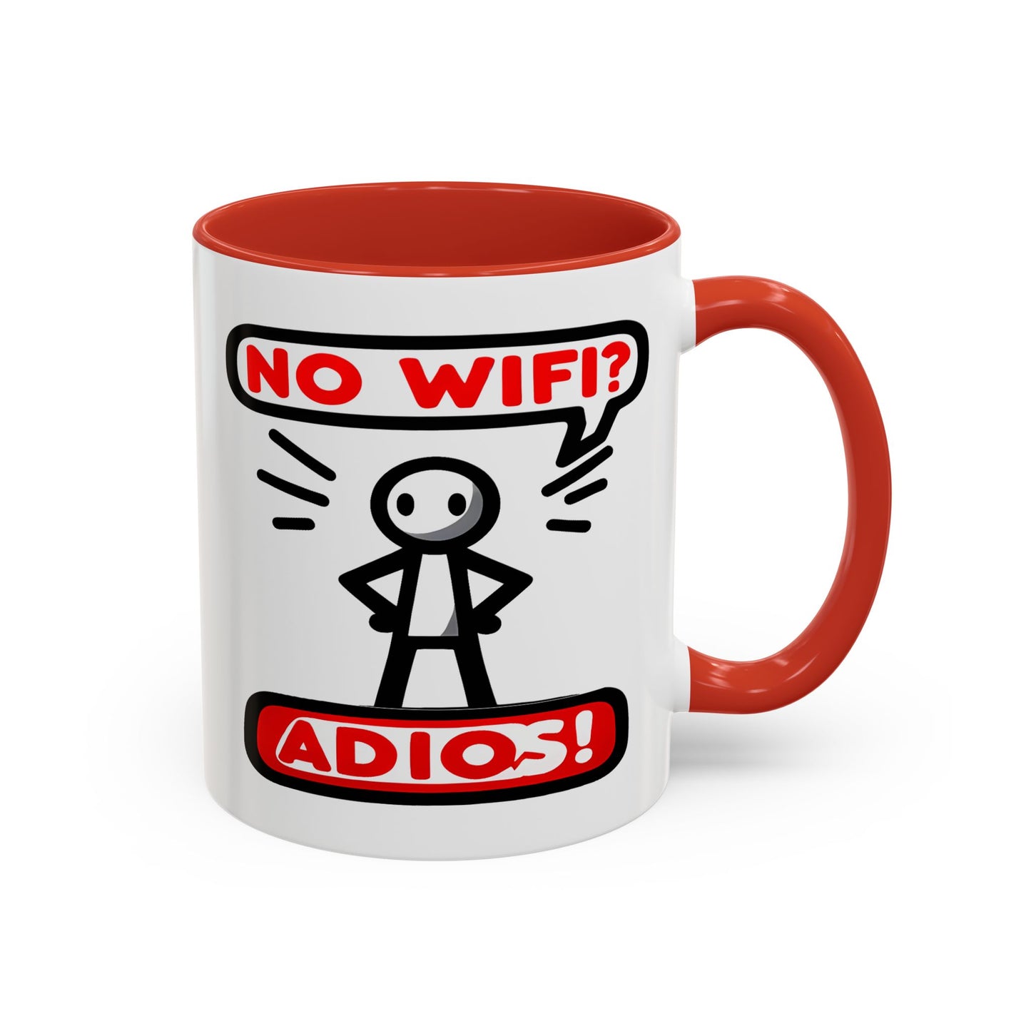 Humor Mug - No Wifi? Adios!